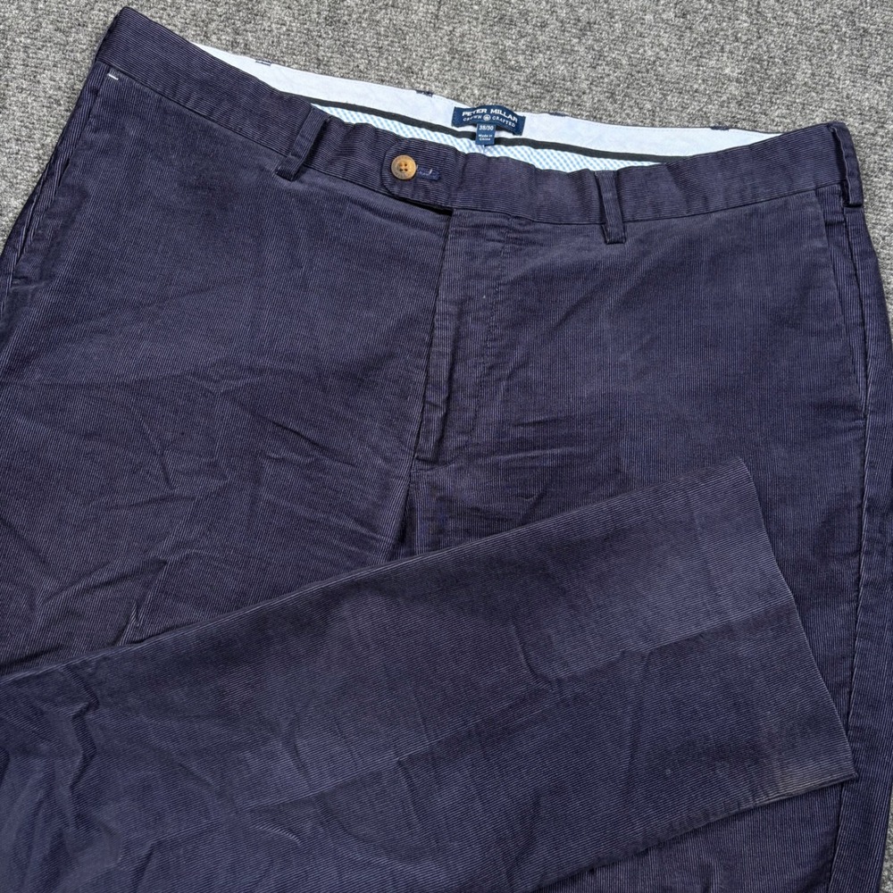 Peter Millar Crown Crafted Corduroy Pants Mens 38x28.5 Navy MF20EB530FB
